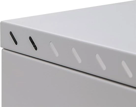 LEXI-Net 19" sieninė spinta Basic 4U 520x450, stiklinės durelės, be nugarėlės, išlankstoma, pilka