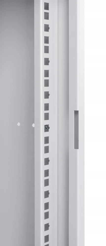 LEXI-Net 19" sieninė spinta Basic 9U 525x450, stiklinės durelės, be nugarėlės, išlankstoma, pilka