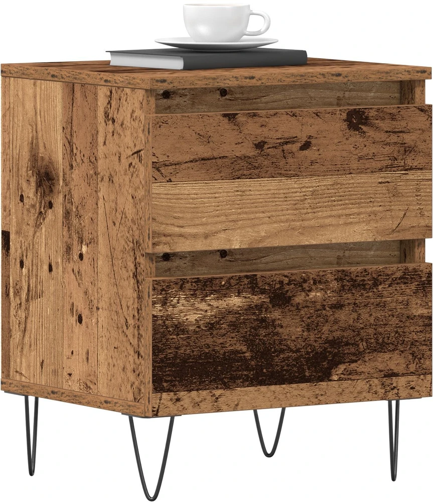 Šalia lovos spintelė 2 pcs Sena mediena 40 x 35 x 50 cm
