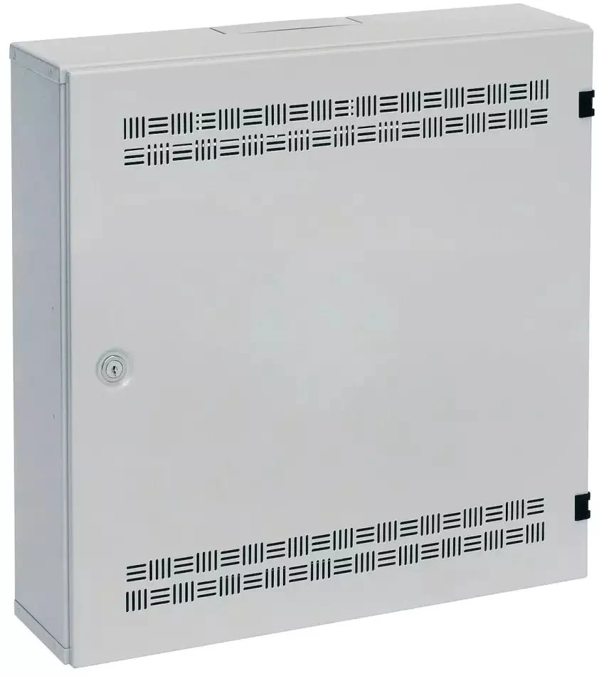 Spinta Solarix SOHO LC-18 skirstytuvas su 2U, 4U ir 11U juostelėmis 550x550x150mm rutuliuku RAL 7035 LC-18-55-15-G