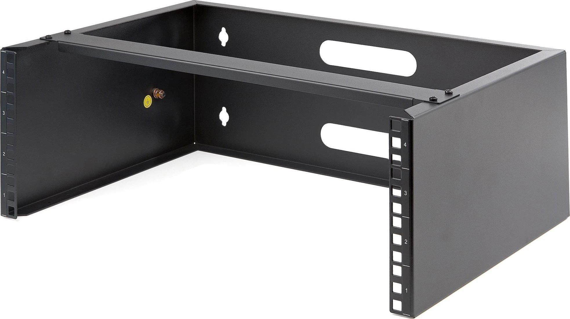 Spinta StarTech StarTech WALLMOUNT4 stovas 4U Spinta pakabinamas Juodas