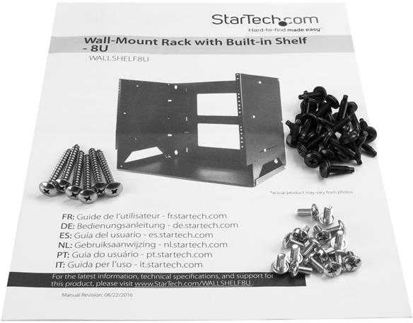 „Spinta StarTech“ sieninis pakabinamas 19 colių 8U (WALLSHELF8U)