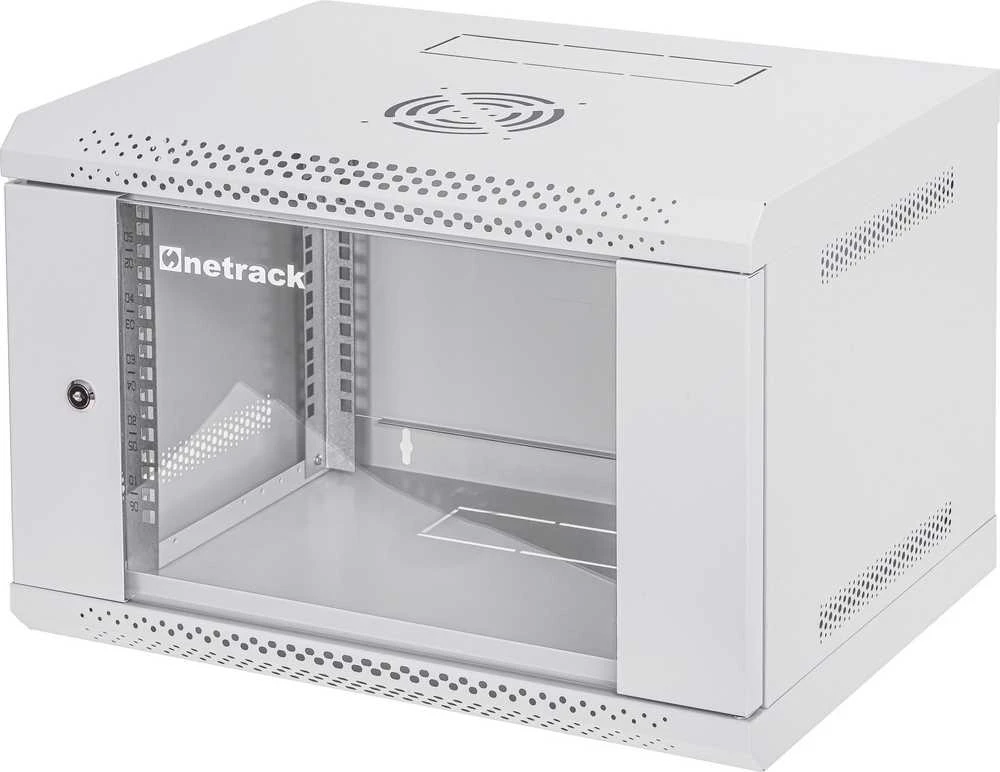 „NetRack“ spintelė, montuojama ant sienos, RACK spintelė, 19,6U, 400 mm, ECO-Line*, pilkos stiklinės durys
