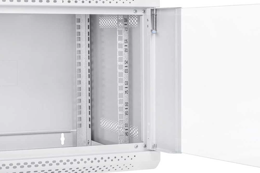 „NetRack“ spintelė, montuojama ant sienos, RACK spintelė, 19,6U, 400 mm, ECO-Line*, pilkos stiklinės durys
