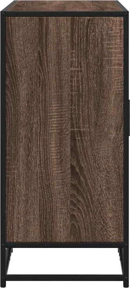 Šoninė spintelė, ruda ąžuolo, 92x35x76cm, apdirbta mediena