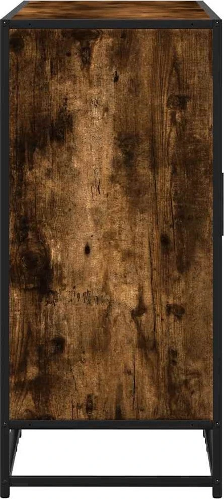 Šoninė spintelė, dūminio ąžuolo, 92x35x76cm, apdirbta mediena