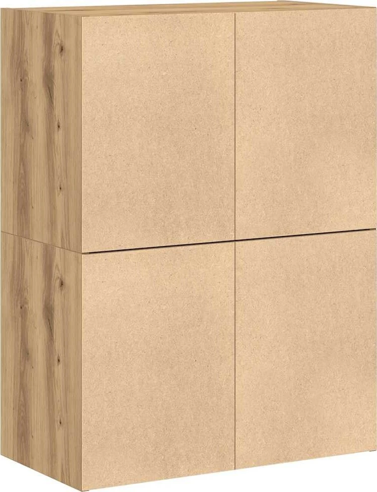 Spintelės su 4 stalčiais, 2 vnt., artisano, 60x31x40cm, mediena