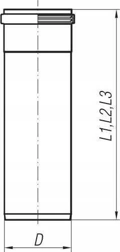 SpiroFlex 120 lygus vamzdis, 1 metras, nerūdijantis