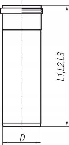 SpiroFlex 130 lygus vamzdis 0,5 m, nerūdijantis plienas