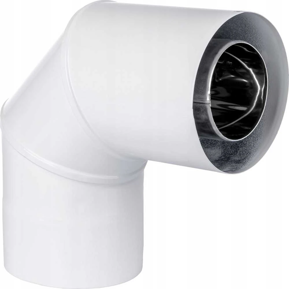 SpiroFlex 60/100 dvisienis alkūnė 90 balta