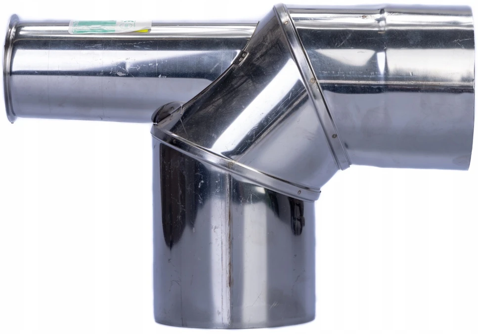 SpiroFlex 60/100 turbo dvigubos sienelės alkūnė (n) 90 su pagrindu