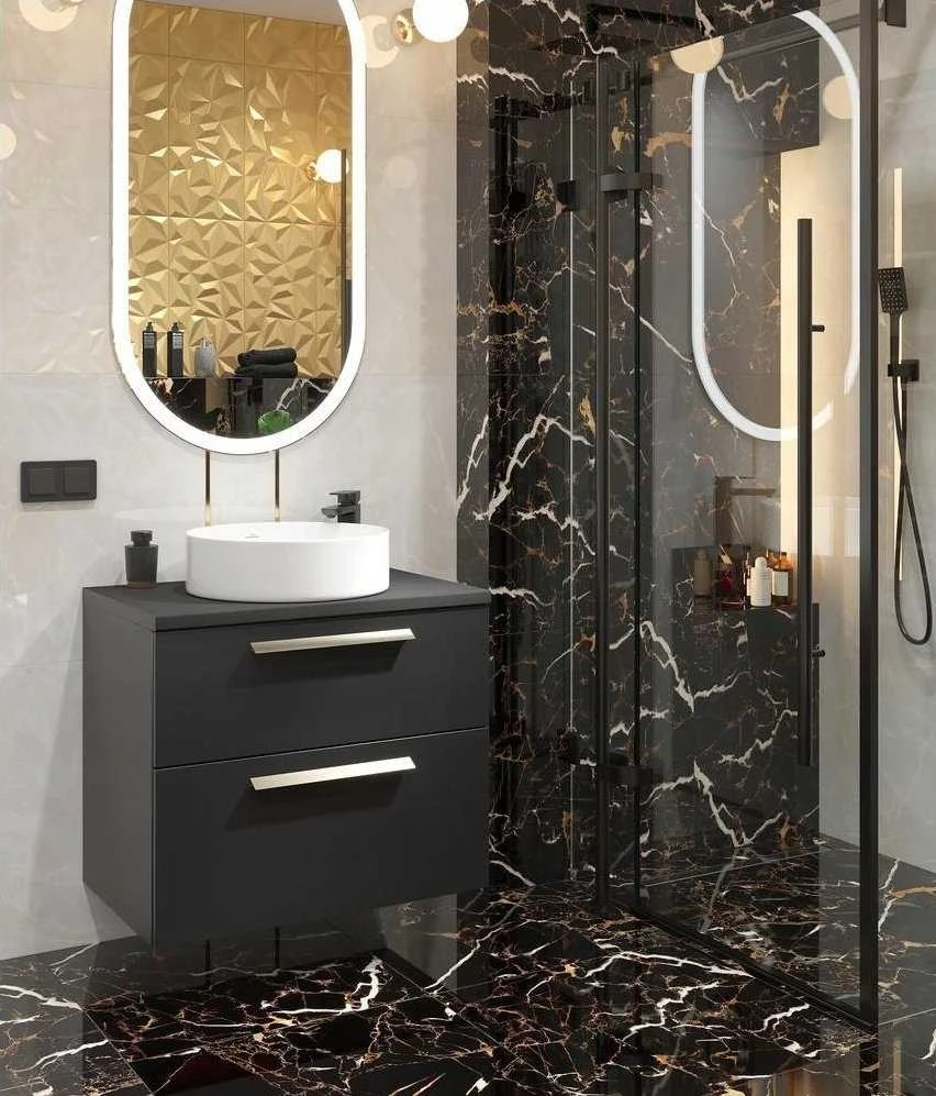 SpiroFlex 600 linijinis dušo nuvedimas AQUA STEEL LA su šlifuotu groteliu SZGM (S)
