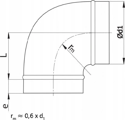 SpiroFlex 90° alkūnė DN 160