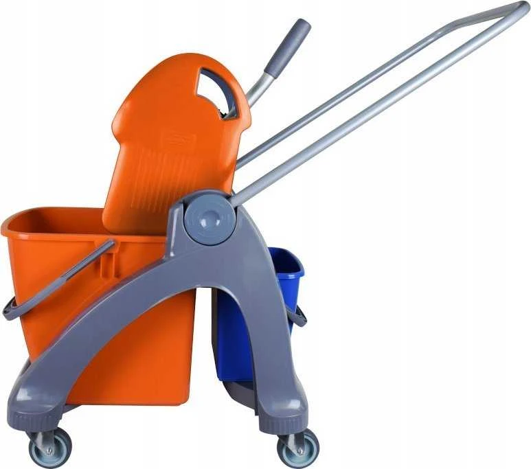 Splast TS-0001 Vieno kaušo vežimėlis 1x25l + JUICER oranžinė-mėlyna