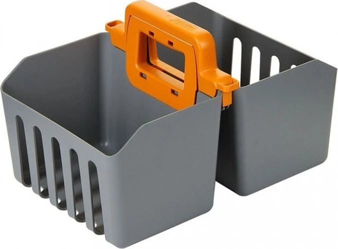 Splast TSK-0006 Plastikinis vežimėlis 2x25l + krepšelis