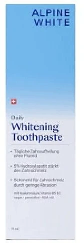 Alpine White Alpine Baltas Daily Whitening Dantų pasta pasta do zębów wybielająca na co dzień 75ml