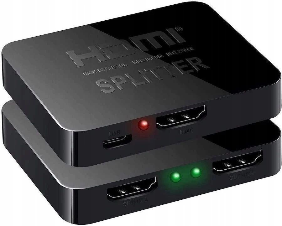 Lanberg HDMI skirstytuvas su šviesos indikatoriais