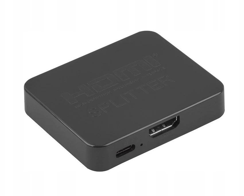 Lanberg vaizdo skirstytuvas iš HDMI į 2X HDMI 4K, USB-C prievadas, juodas | SPV-HDMI-1002