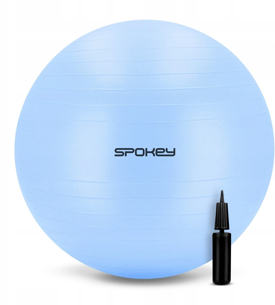 Gimnastikos kamuolys Spokey. šviesus mėlynas, spalv.. 65 cm