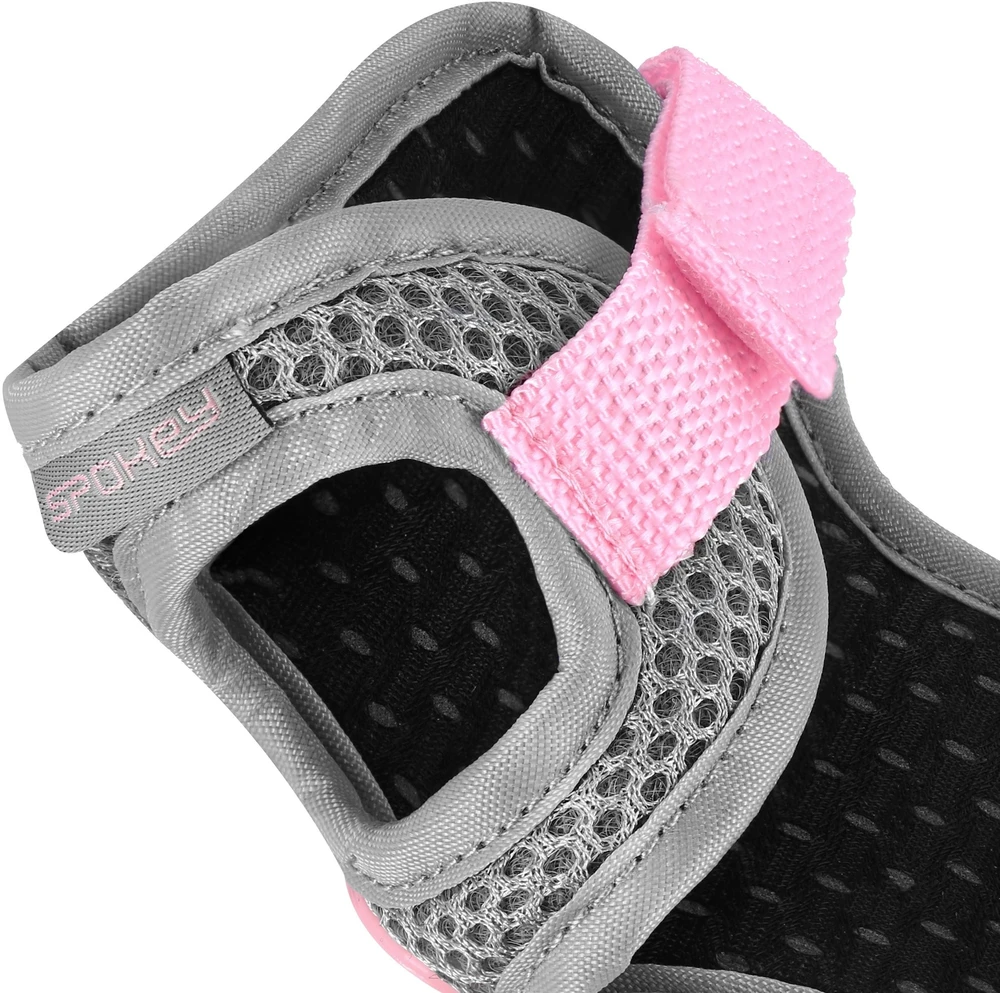 Vaikiškų apsaugų komplektas (keliams, riešams ir alkūnėms) Spokey SHIELD, rožinis