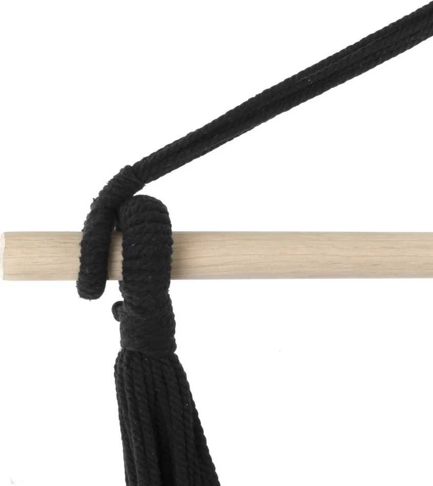 Hamakas/sėdynė Spokey BENCH ETNO, juoda balta