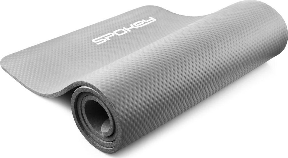 Gimnastikos kilimėlis Spokey Softmat 180x60x1,5 cm, pilkas, 928927