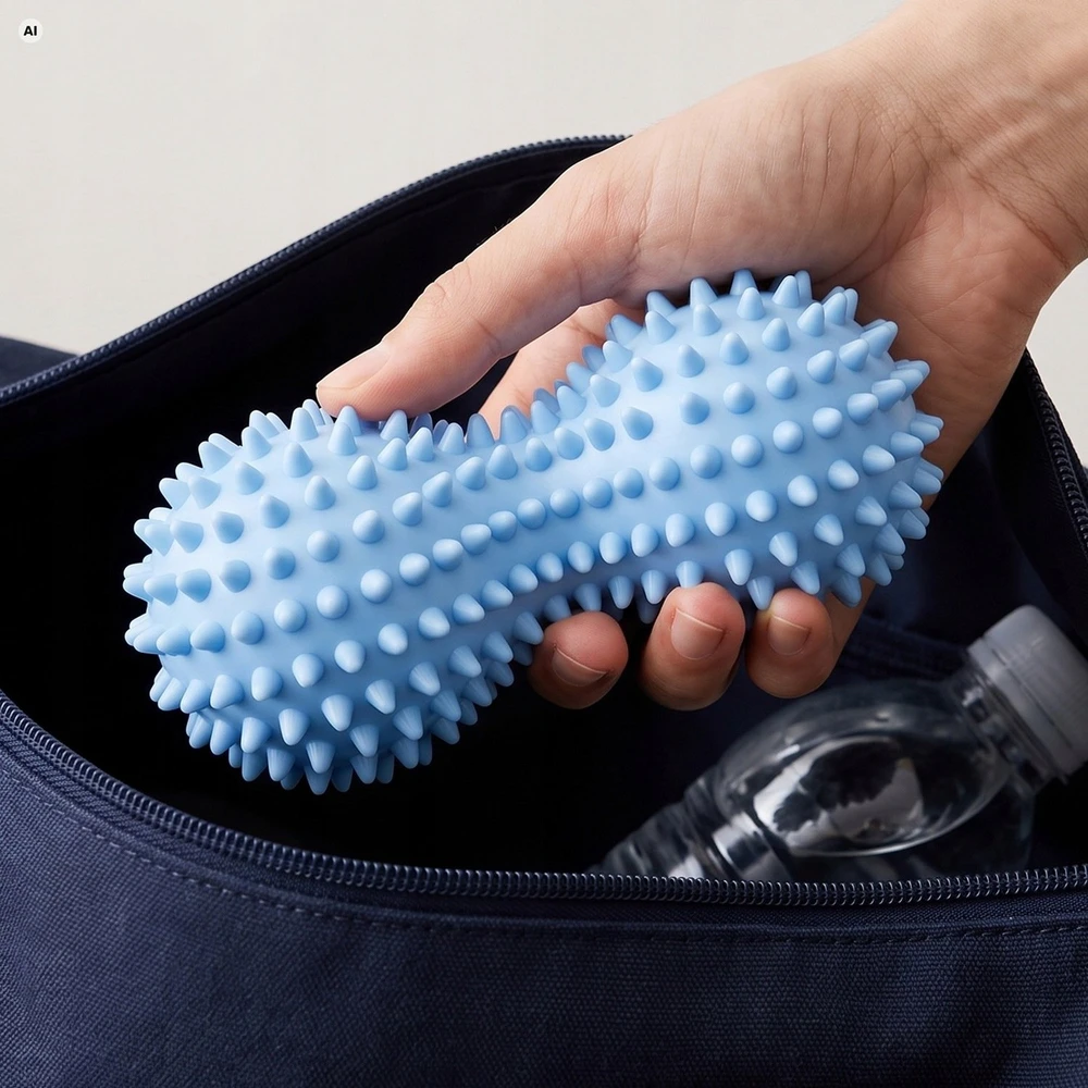 Double massage ball with nodules Spokey DOUBLE PIN