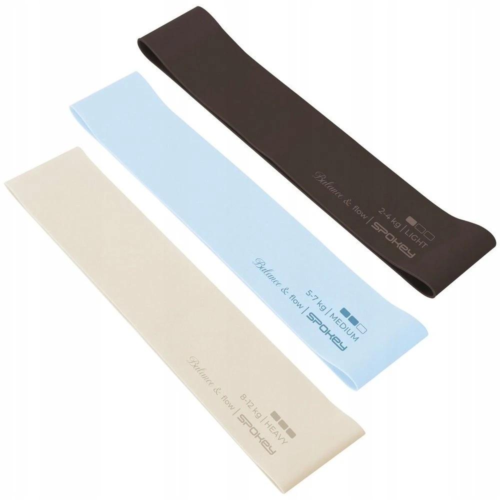 Pasipriešinimo gumų rinkinys Spokey FLEX SET, 3 vnt.