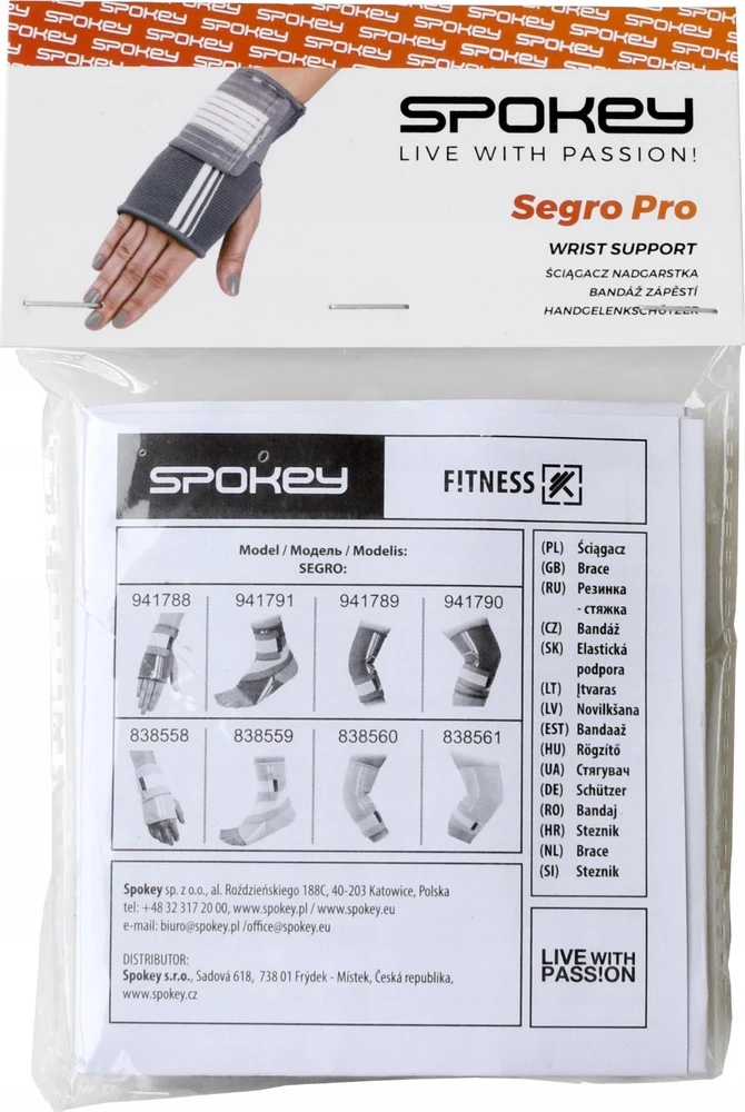 Universal wrist support Spokey SEGRO PRO