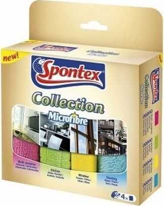 Mikropluošto šluosčių rinkinys Spontex Collection, 4 vnt.