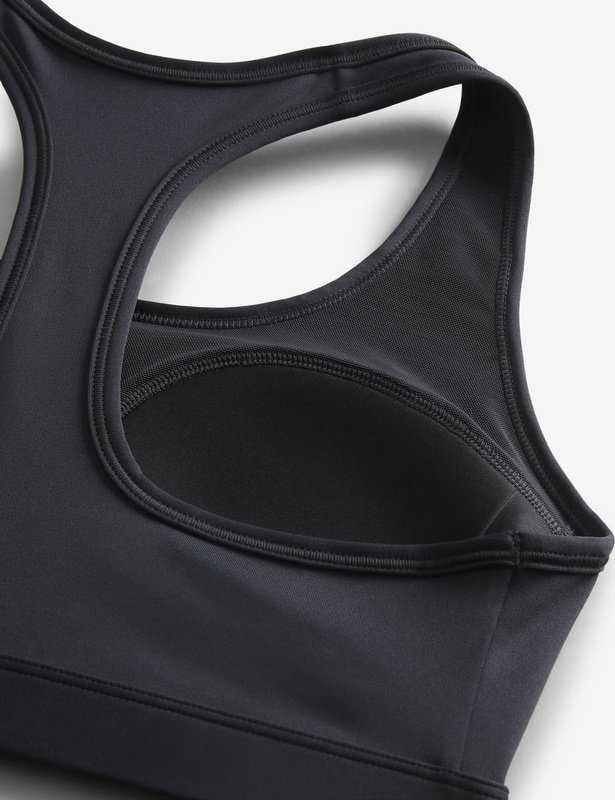 Sportinis liemenėlė Nike Swoosh Nesium Support juoda DX6821 010 XS