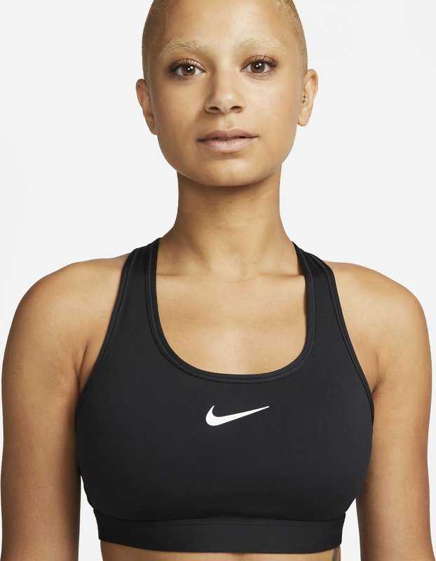 Sportinis liemenėlė Nike Swoosh Nesium Support juoda DX6821 010 XS