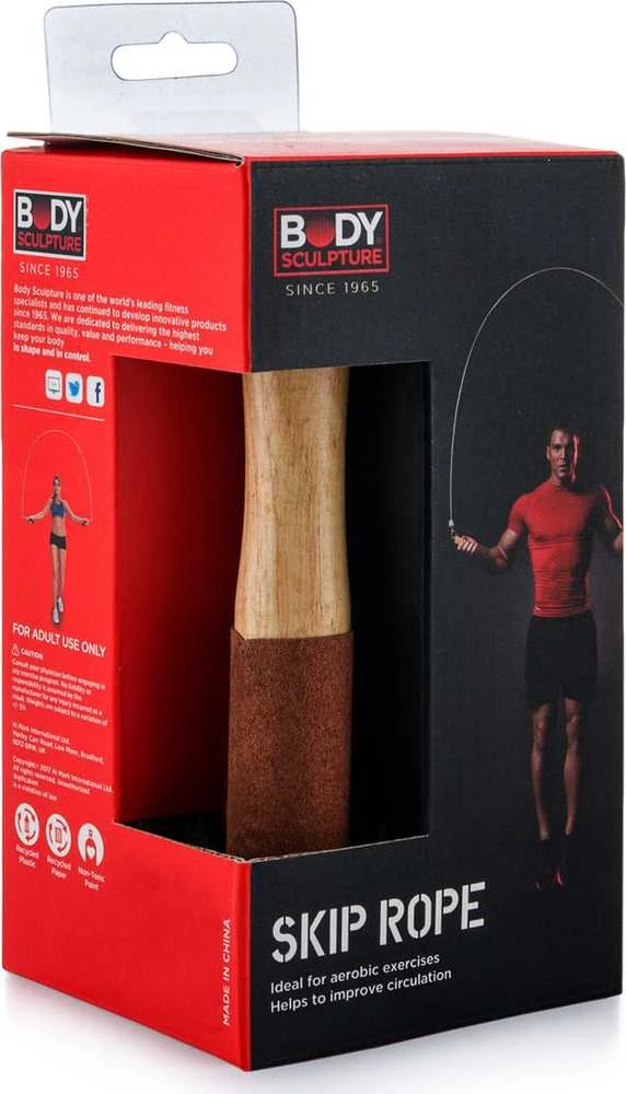Body Sculpture Kūno skulptūros BK 203 šokinėjimo virvė su medinėmis rankenomis