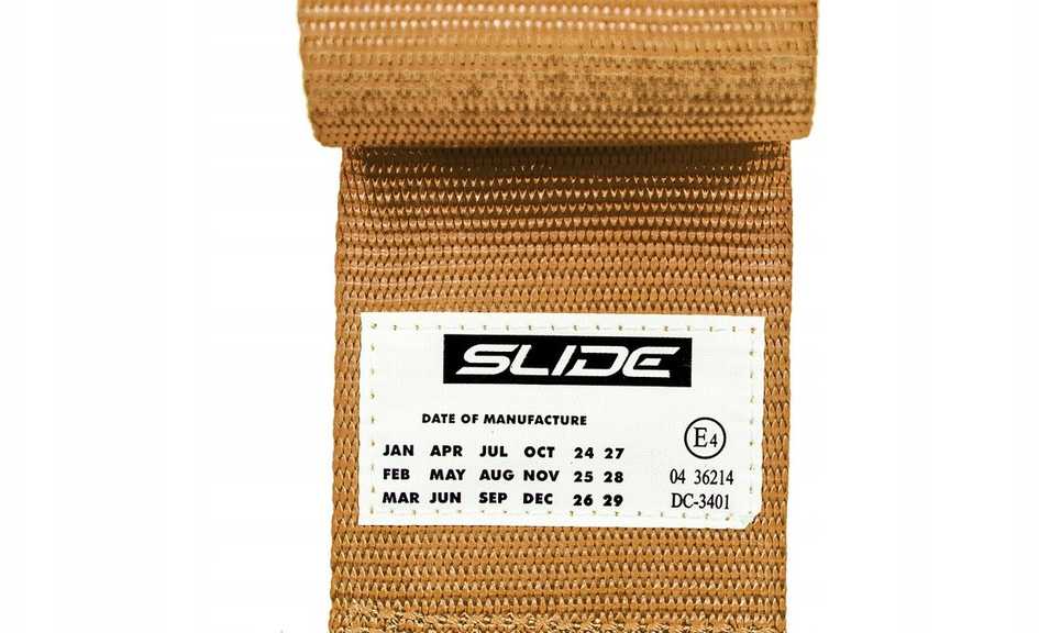 SLIDE_F Slide V2 sportiniai diržai, auksiniai, 4P, 3 colių, E4
