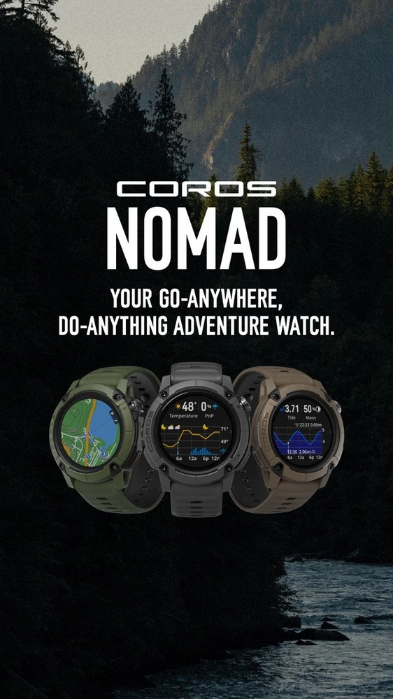 Coros Nomad išmanusis laikrodis, juodas