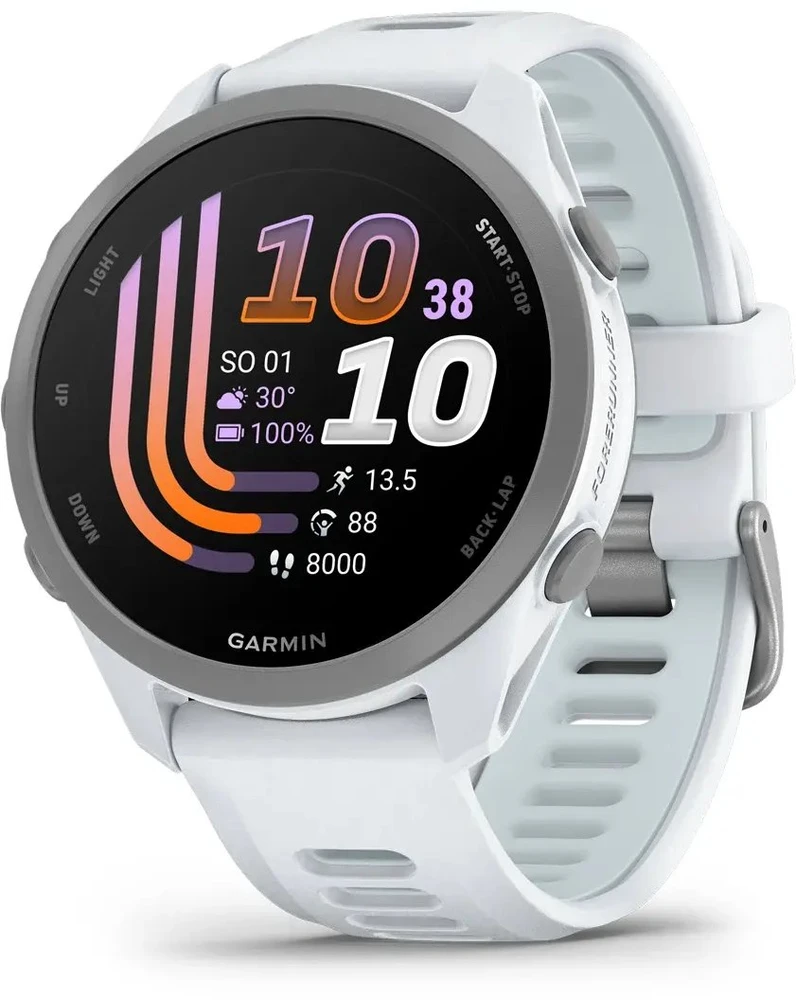 „Garmin Forerunner 170 Music“ išmanusis laikrodis, akmens baltumo