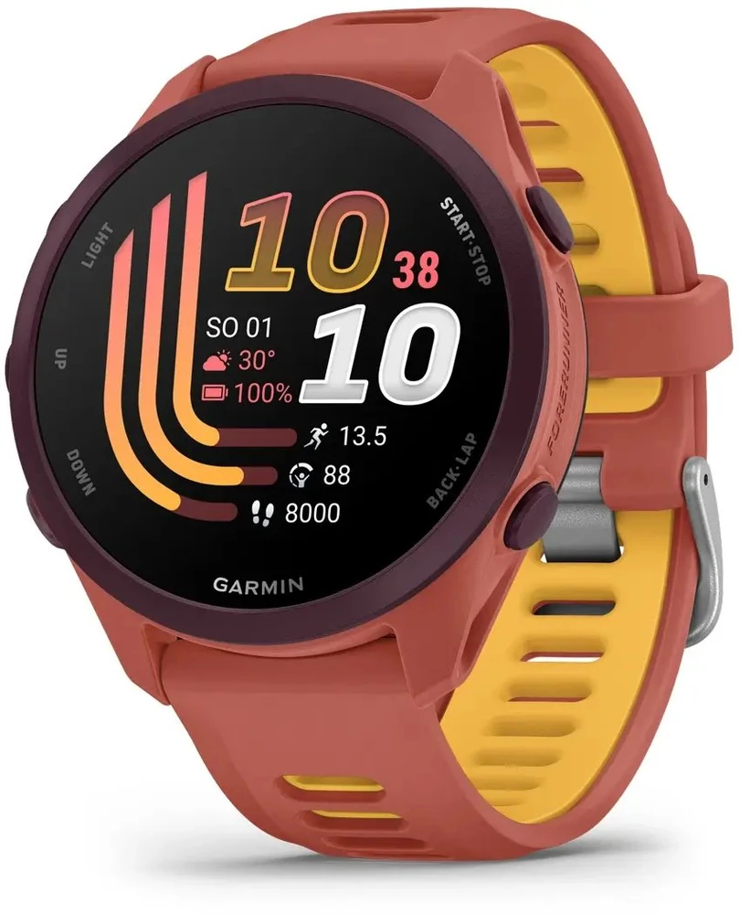 Išmanusis laikrodis Garmin Forerunner 170 Music, Raudona Rožinė with Raudona Rožinė/Mango Band