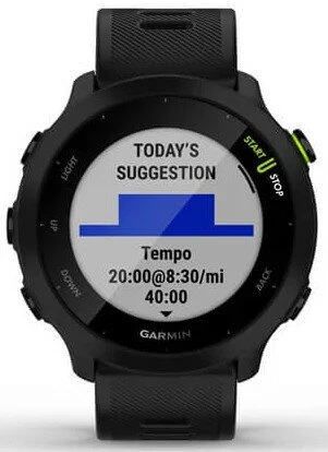 Išmanusis laikrodis Garmin Forerunner 55, GPS, EU, Juodas