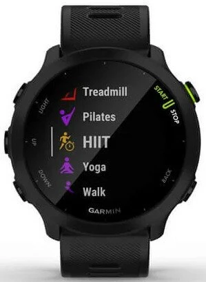 Išmanusis laikrodis Garmin Forerunner 55, GPS, EU, Juodas