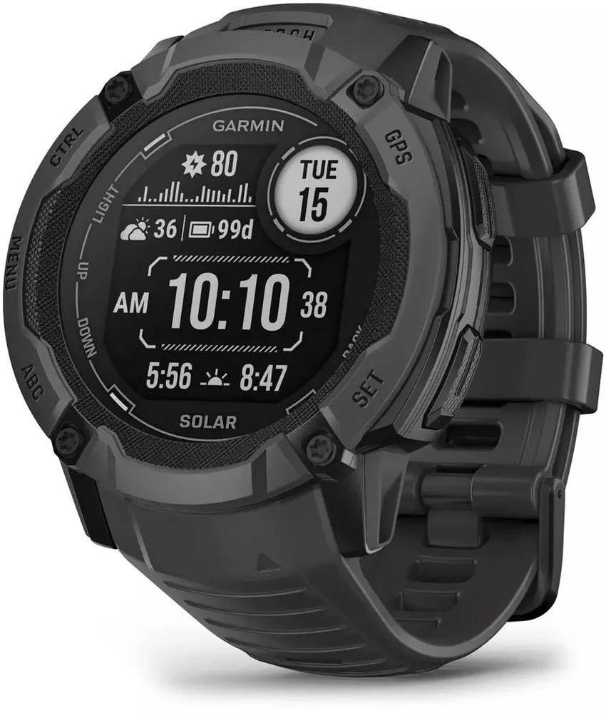 Išmanusis laikrodis Garmin Instinct 2X Solar, Grafito spalvos