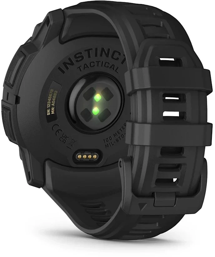 IIšmanusis laikorodis Garmin Instinct® 3 – 50 mm, AMOLED, Tactical Edition  Juodas su juodu dirželiu