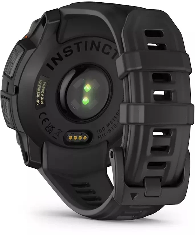 Išmanusis laikrodis Garmin Instinct 3 – 45 mm, Solar, Juodas su juodu dirželiu