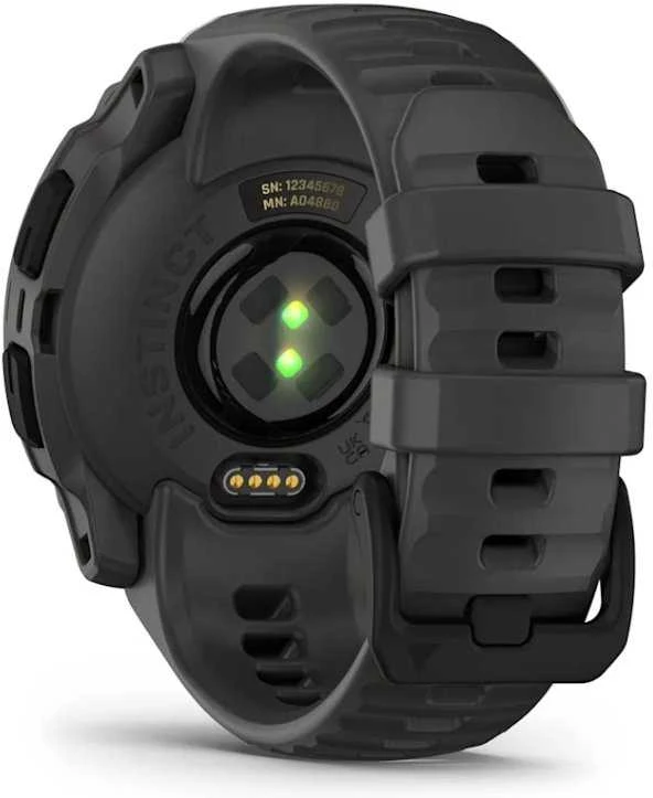 Išmanusis laikrodis Garmin Instinct E, 40 mm Juodas su anglies spalvos dirželiu