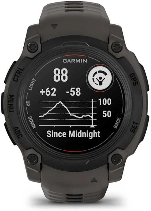 Išmanusis laikrodis Garmin Instinct E, 40 mm Juodas su anglies spalvos dirželiu