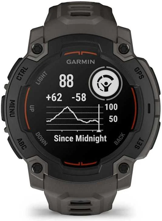Išmanusis laikrodis Garmin Instinct E – 45 mm, Juodas with Charcoal Band
