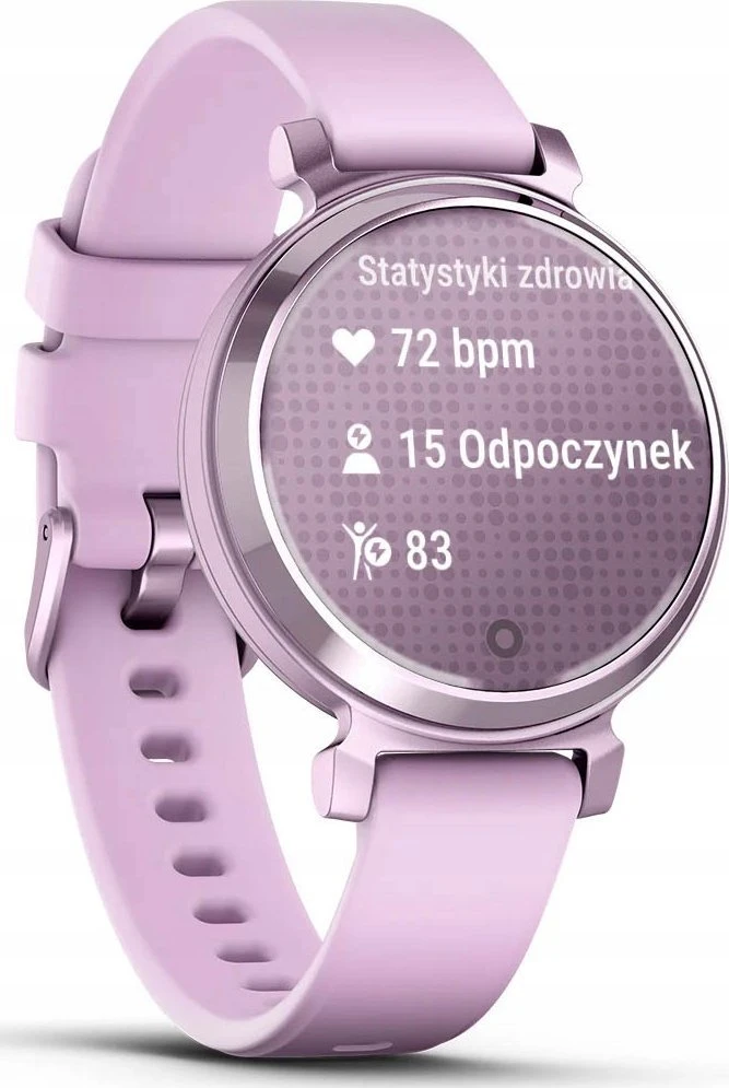 Išmanusis laikrodis Garmin Lily® 2, Metalinės alyvinės spalvos su alyvinės spalvos silikoniniu dirželiu