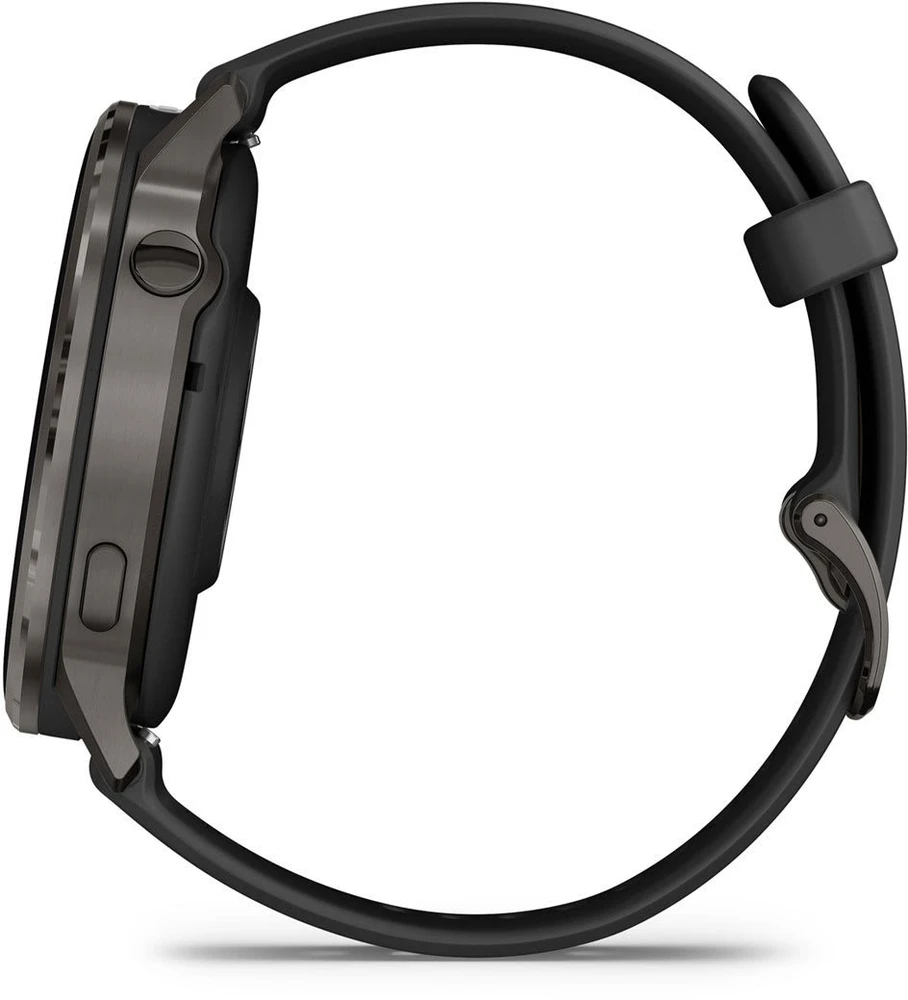 Išmanusis laikrodis Garmin Venu® 4 - 45 mm | spalva: skalūno spalva su juodu silikono dirželiu (010-03014-00)