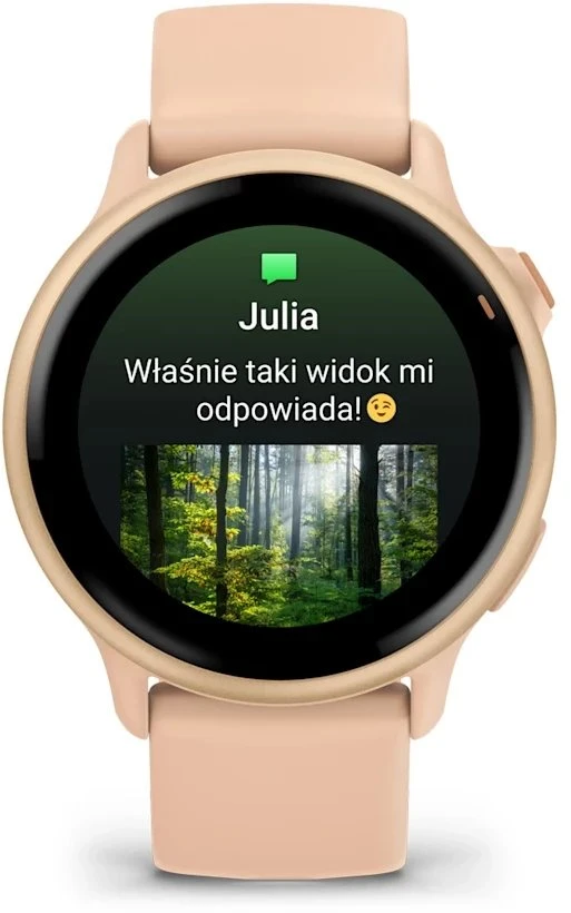 Išmanusis laikrodis Garmin vívoactive® 6, Metalinės šviesiai rožinės spalvos su šviesiai rožiniu dirželiu