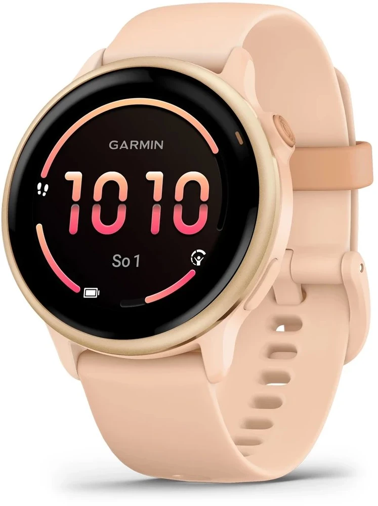 Išmanusis laikrodis Garmin vívoactive® 6, Metalinės šviesiai rožinės spalvos su šviesiai rožiniu dirželiu
