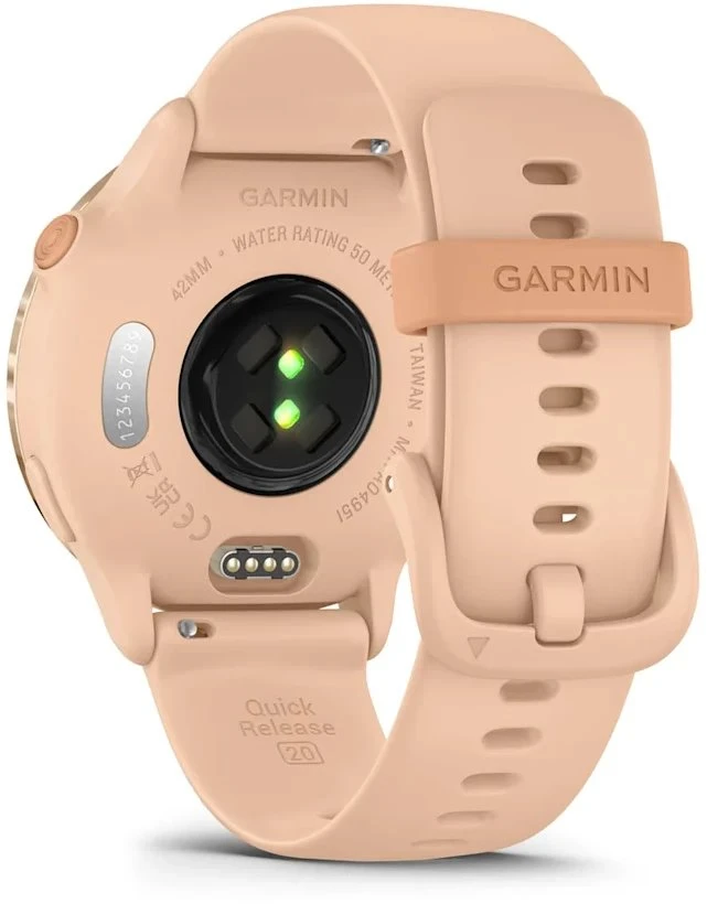 Išmanusis laikrodis Garmin vívoactive® 6, Metalinės šviesiai rožinės spalvos su šviesiai rožiniu dirželiu